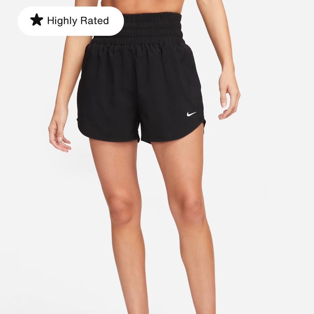 Nike Women's Dri-FIT Ultra High-Waisted 3" Brief-Lined/ Black/ Shorts Size XS